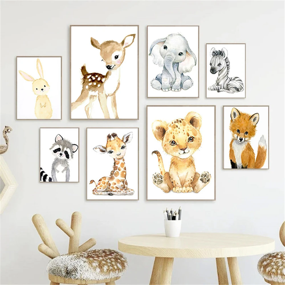 Baby Nursery Frames - Tableau d'art mural pour chambre d'enfant,