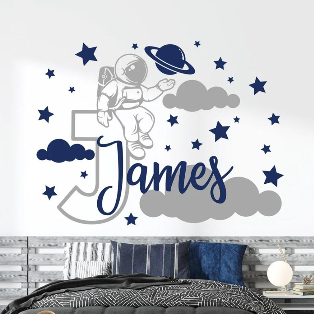 Autocollant mural d'astronaute - Baby Nursery Boy avis et prix