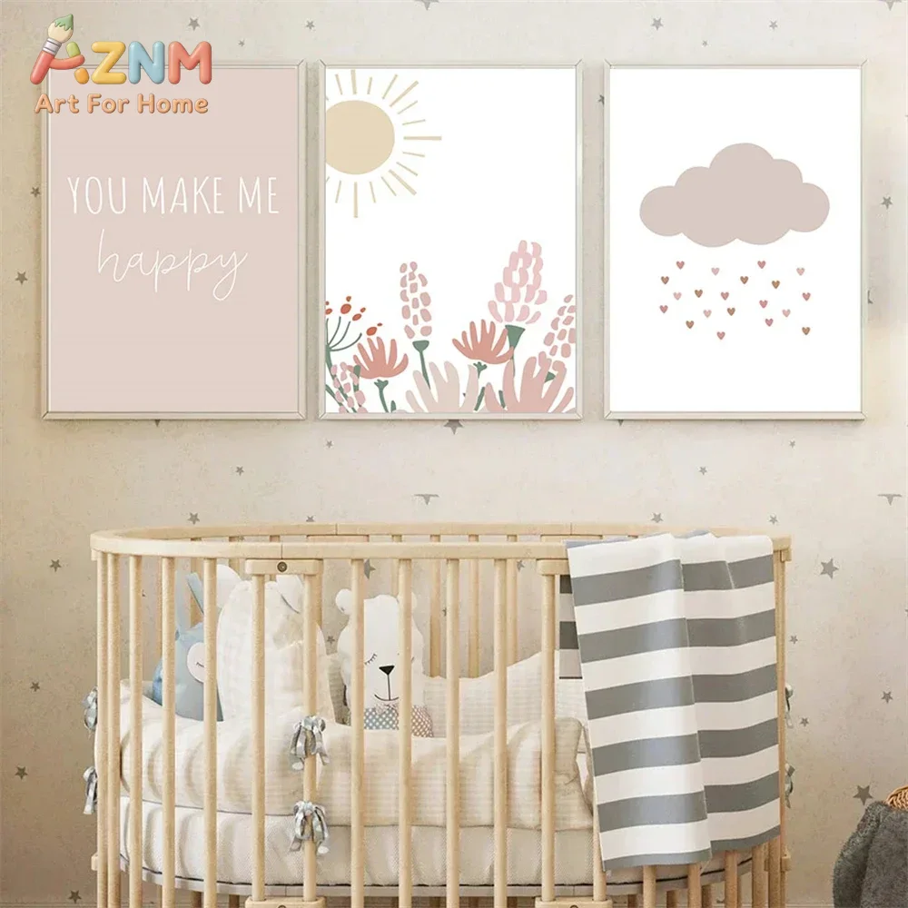 AZNM, tableau mural sur toile  - Baby Girl Nursery Quotes avis et prix