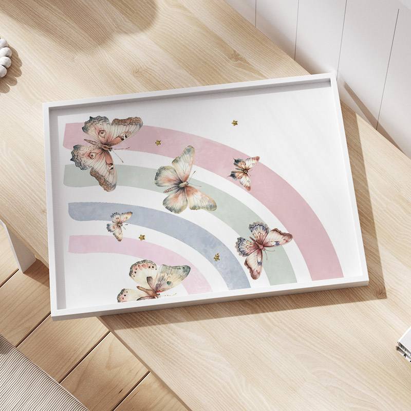 Toile murale avec nom de bébé  - Baby Nursery Decor Girl avis et prix
