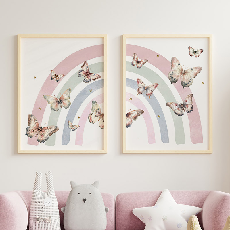 Toile murale avec nom de bébé  - Baby Nursery Decor Girl avis et prix